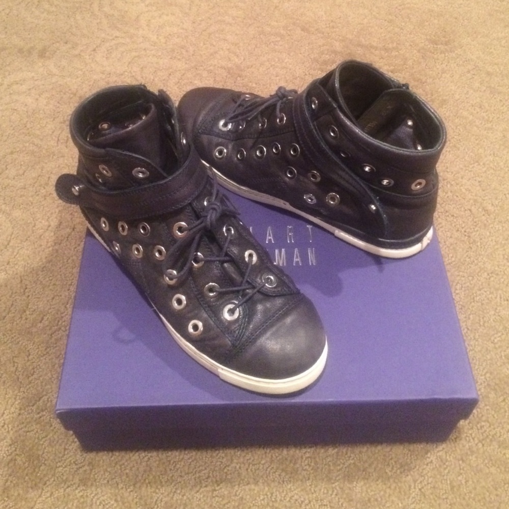 Stuart Weitzman cyclist high top sneaker